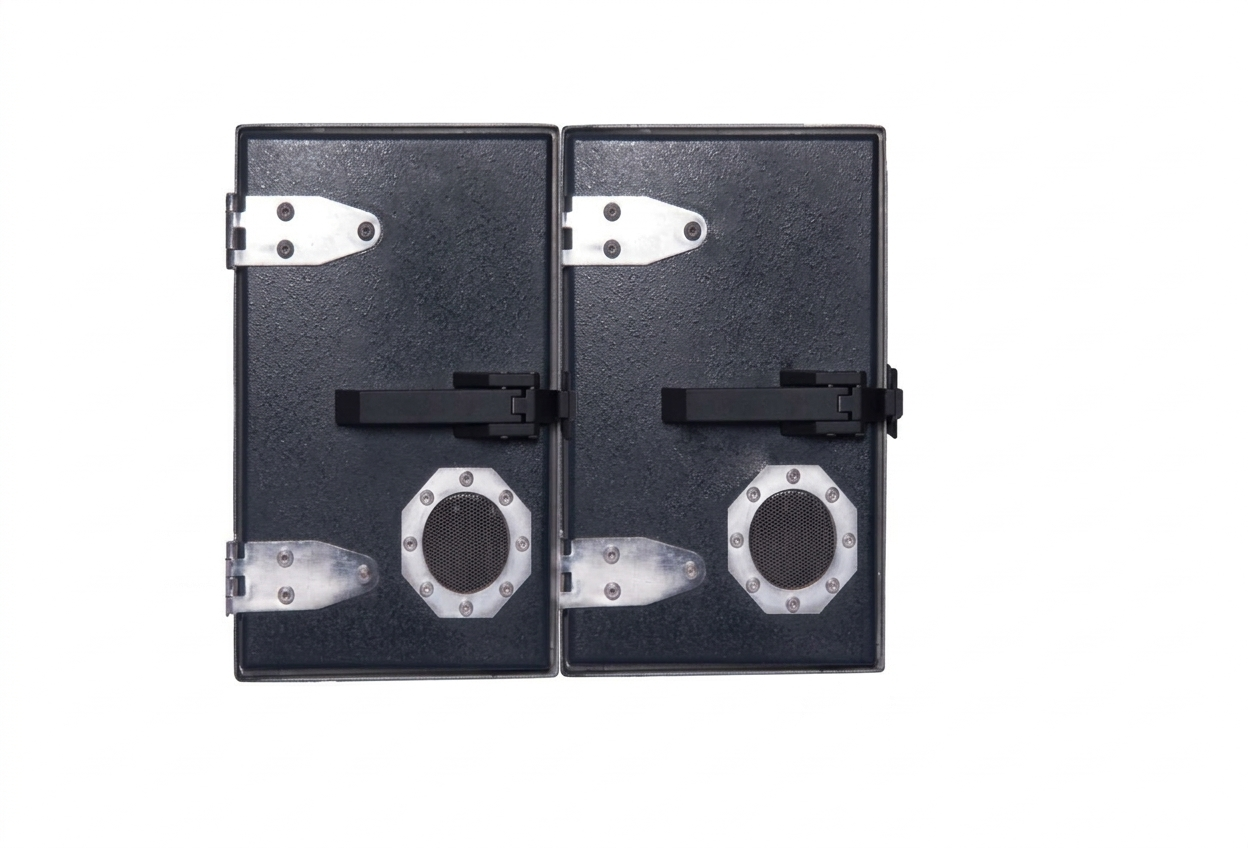 LTL CT6001 dual door RF shielded enclosure front view for EMI EMC testing